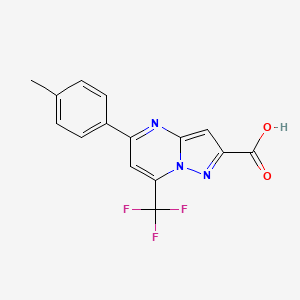 5-(4-Methylphenyl)-7-(trifluoromethyl)pyrazolo[1,5-a]pyrimidine-2-carboxylic acid
