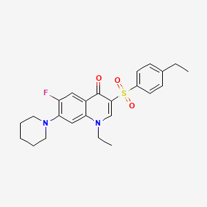 1-ethyl-3-((4-ethylphenyl)sulfonyl)-6-fluoro-7-(piperidin-1-yl)quinolin-4(1H)-one