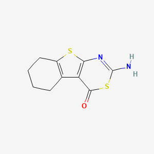 2-Amino-5,6,7,8-tetrahydro-[1]benzothiolo[2,3-d][1,3]thiazin-4-one