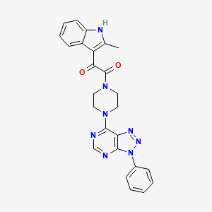 1-(2-methyl-1H-indol-3-yl)-2-(4-(3-phenyl-3H-[1,2,3]triazolo[4,5-d]pyrimidin-7-yl)piperazin-1-yl)ethane-1,2-dione