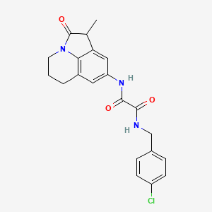 N1-(4-chlorobenzyl)-N2-(1-methyl-2-oxo-2,4,5,6-tetrahydro-1H-pyrrolo[3,2,1-ij]quinolin-8-yl)oxalamide