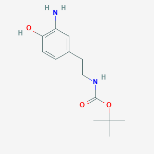 tert-butyl N-[2-(3-amino-4-hydroxyphenyl)ethyl]carbamate
