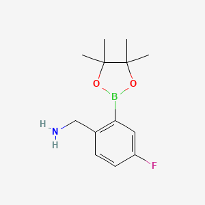 5-Fluoro-2-aminomethylphenylboronic acid, pinacol ester