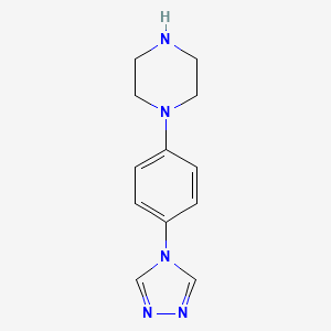 1-[4-(1,2,4-Triazol-4-yl)phenyl]piperazine
