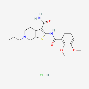 2-(2,3-Dimethoxybenzamido)-6-propyl-4,5,6,7-tetrahydrothieno[2,3-c]pyridine-3-carboxamide hydrochloride