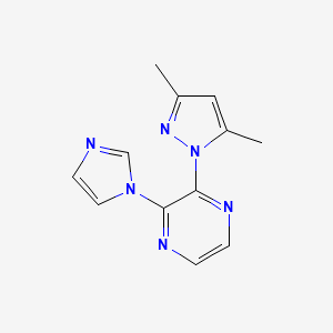 2-(3,5-Dimethylpyrazol-1-yl)-3-imidazol-1-ylpyrazine