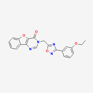 3-((3-(3-ethoxyphenyl)-1,2,4-oxadiazol-5-yl)methyl)benzofuro[3,2-d]pyrimidin-4(3H)-one