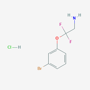 2-(3-Bromophenoxy)-2,2-difluoroethanamine;hydrochloride