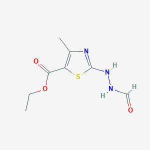 Ethyl 2-(2-formylhydrazino)-4-methyl-1,3-thiazole-5-carboxylate