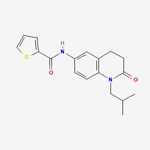 N-(1-isobutyl-2-oxo-1,2,3,4-tetrahydroquinolin-6-yl)thiophene-2-carboxamide