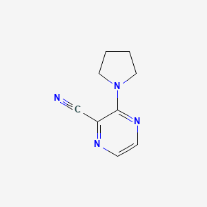 3-(Pyrrolidin-1-yl)pyrazine-2-carbonitrile