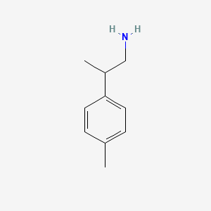 molecular formula C10H15N B2472397 2-(4-Methylphenyl)propan-1-amine CAS No. 4395-75-9