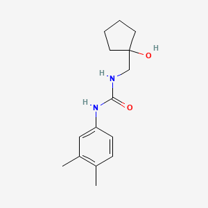 molecular formula C15H22N2O2 B2472399 1-(3,4-二甲苯基)-3-((1-羟基环戊基)甲基)脲 CAS No. 1219901-82-2