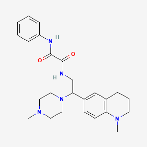N1-(2-(1-methyl-1,2,3,4-tetrahydroquinolin-6-yl)-2-(4-methylpiperazin-1-yl)ethyl)-N2-phenyloxalamide