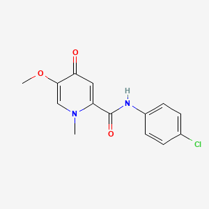 N-(4-chlorophenyl)-5-methoxy-1-methyl-4-oxo-1,4-dihydropyridine-2-carboxamide