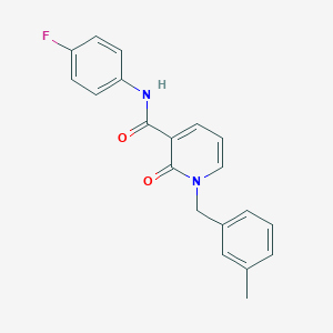 molecular formula C20H17FN2O2 B2472410 N-(4-fluorophenyl)-1-(3-methylbenzyl)-2-oxo-1,2-dihydropyridine-3-carboxamide CAS No. 899754-05-3