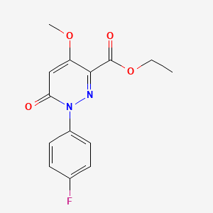 Ethyl 1-(4-fluorophenyl)-4-methoxy-6-oxo-1,6-dihydropyridazine-3-carboxylate