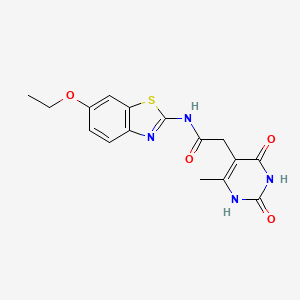 N-(6-ethoxybenzo[d]thiazol-2-yl)-2-(6-methyl-2,4-dioxo-1,2,3,4-tetrahydropyrimidin-5-yl)acetamide