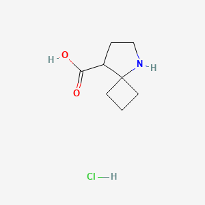 5-Azaspiro[3.4]octane-8-carboxylic acid;hydrochloride