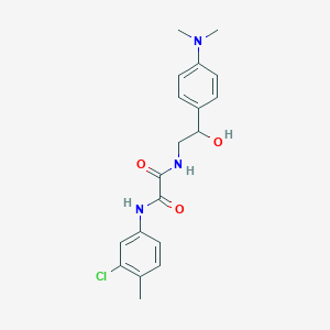 N1-(3-chloro-4-methylphenyl)-N2-(2-(4-(dimethylamino)phenyl)-2-hydroxyethyl)oxalamide