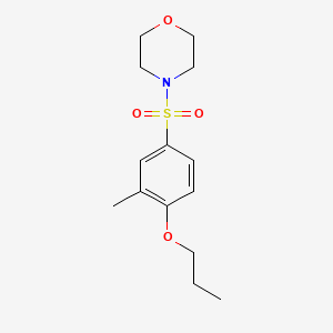 molecular formula C14H21NO4S B2472446 4-(3-Methyl-4-propoxyphenyl)sulfonylmorpholine CAS No. 898639-12-8
