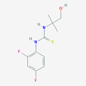 1-(2,4-Difluorophenyl)-3-(1-hydroxy-2-methylpropan-2-yl)thiourea