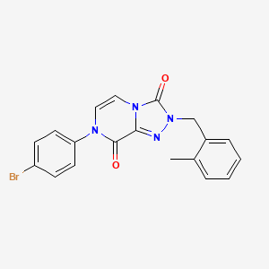 molecular formula C19H15BrN4O2 B2472463 7-(4-bromophenyl)-2-(2-methylbenzyl)-[1,2,4]triazolo[4,3-a]pyrazine-3,8(2H,7H)-dione CAS No. 941898-64-2