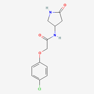 2-(4-chlorophenoxy)-N-(5-oxopyrrolidin-3-yl)acetamide