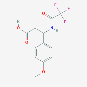 3-(4-Methoxyphenyl)-3-[(2,2,2-trifluoroacetyl)amino]propanoic acid