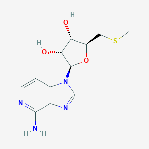 molecular formula C12H16N4O3S B024725 5'-Methylthio-5'-deoxy-9-deazaadenosine CAS No. 106175-18-2