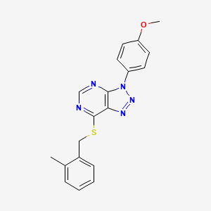 3-(4-methoxyphenyl)-7-((2-methylbenzyl)thio)-3H-[1,2,3]triazolo[4,5-d]pyrimidine