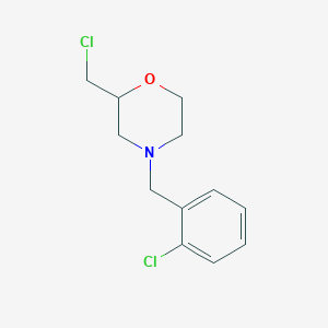 2-(Chloromethyl)-4-[(2-chlorophenyl)methyl]morpholine