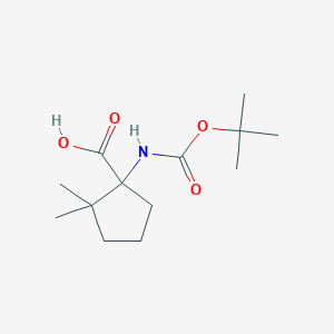1-((Tert-butoxycarbonyl)amino)-2,2-dimethylcyclopentanecarboxylic acid