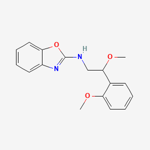 molecular formula C17H18N2O3 B2472519 N-[2-Methoxy-2-(2-methoxyphenyl)ethyl]-1,3-benzoxazol-2-amine CAS No. 2380068-58-4