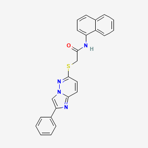 N-(naphthalen-1-yl)-2-((2-phenylimidazo[1,2-b]pyridazin-6-yl)thio)acetamide