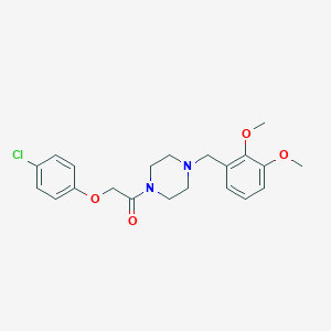 1-[(4-Chlorophenoxy)acetyl]-4-(2,3-dimethoxybenzyl)piperazine