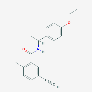 N-[1-(4-Ethoxyphenyl)ethyl]-5-ethynyl-2-methylbenzamide