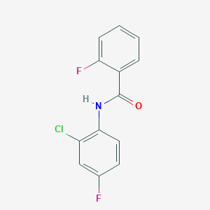 molecular formula C13H8ClF2NO B2472532 N-(2-chloro-4-fluorophenyl)-2-fluorobenzamide CAS No. 329698-63-7