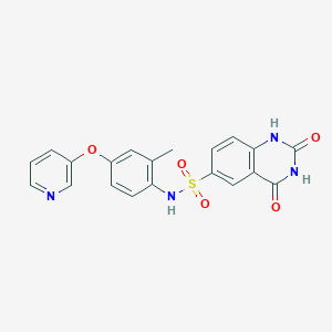 N-(2-methyl-4-(pyridin-3-yloxy)phenyl)-2,4-dioxo-1,2,3,4-tetrahydroquinazoline-6-sulfonamide