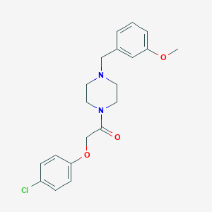 molecular formula C20H23ClN2O3 B247254 1-[(4-Chlorophenoxy)acetyl]-4-(3-methoxybenzyl)piperazine 