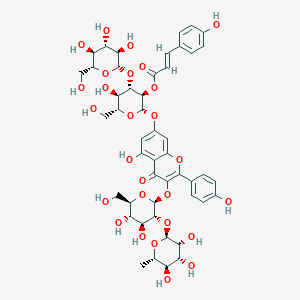 4',5-Dihydroxy-3-[(2-O-alpha-L-rhamnopyranosyl-beta-D-glucopyranosyl)oxy]-7-[[3-O-beta-D-glucopyranosyl-2-O-(4-hydroxy-trans-cinnamoyl)-beta-D-glucopyranosyl]oxy]flavone