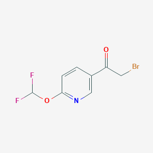 Ethanone, 2-bromo-1-[6-(difluoromethoxy)-3-pyridinyl]-
