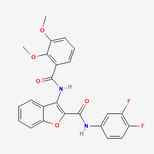 N-(3,4-difluorophenyl)-3-(2,3-dimethoxybenzamido)benzofuran-2-carboxamide
