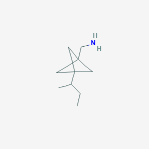 molecular formula C10H19N B2472574 (3-Butan-2-yl-1-bicyclo[1.1.1]pentanyl)methanamine CAS No. 2287288-77-9