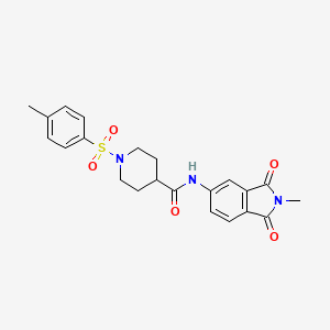 N-(2-methyl-1,3-dioxoisoindolin-5-yl)-1-tosylpiperidine-4-carboxamide