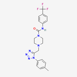 4-((1-(p-tolyl)-1H-tetrazol-5-yl)methyl)-N-(4-(trifluoromethyl)phenyl)piperazine-1-carboxamide