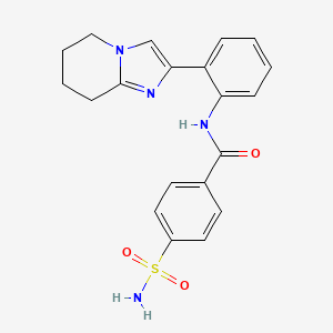 4-sulfamoyl-N-(2-(5,6,7,8-tetrahydroimidazo[1,2-a]pyridin-2-yl)phenyl)benzamide