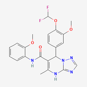7-(4-(difluoromethoxy)-3-methoxyphenyl)-N-(2-methoxyphenyl)-5-methyl-4,7-dihydro-[1,2,4]triazolo[1,5-a]pyrimidine-6-carboxamide