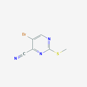 5-Bromo-2-(methylthio)pyrimidine-4-carbonitrile