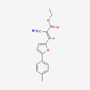ethyl (2E)-2-cyano-3-[5-(4-methylphenyl)furan-2-yl]prop-2-enoate